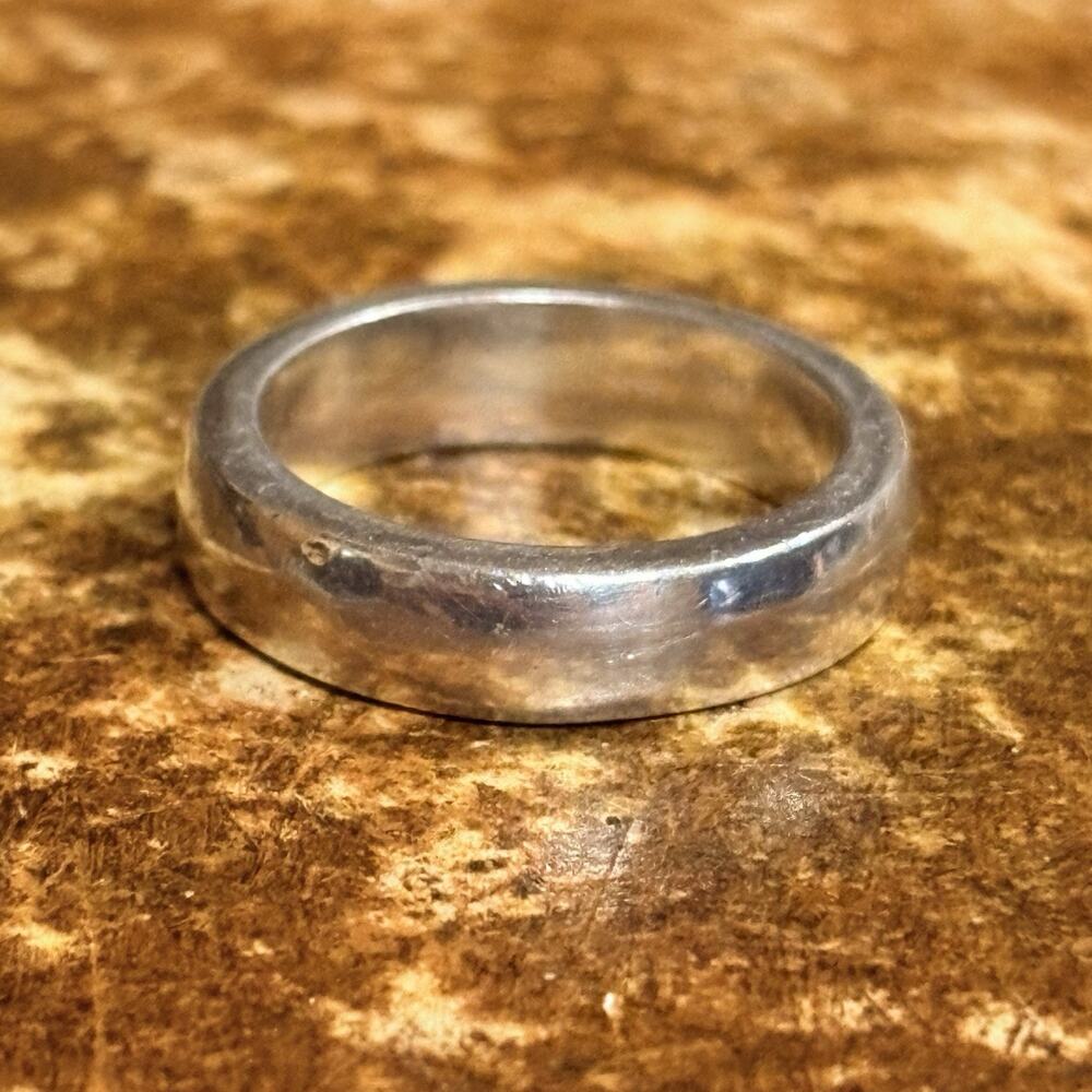 Sterling Silver Band Ring Size 7 Vintage Engagement Wedding Unisex